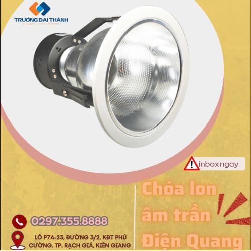 Chóa lon âm trần Điện Quang ĐQ_DL 50V ( đứng 5"(180mm) )